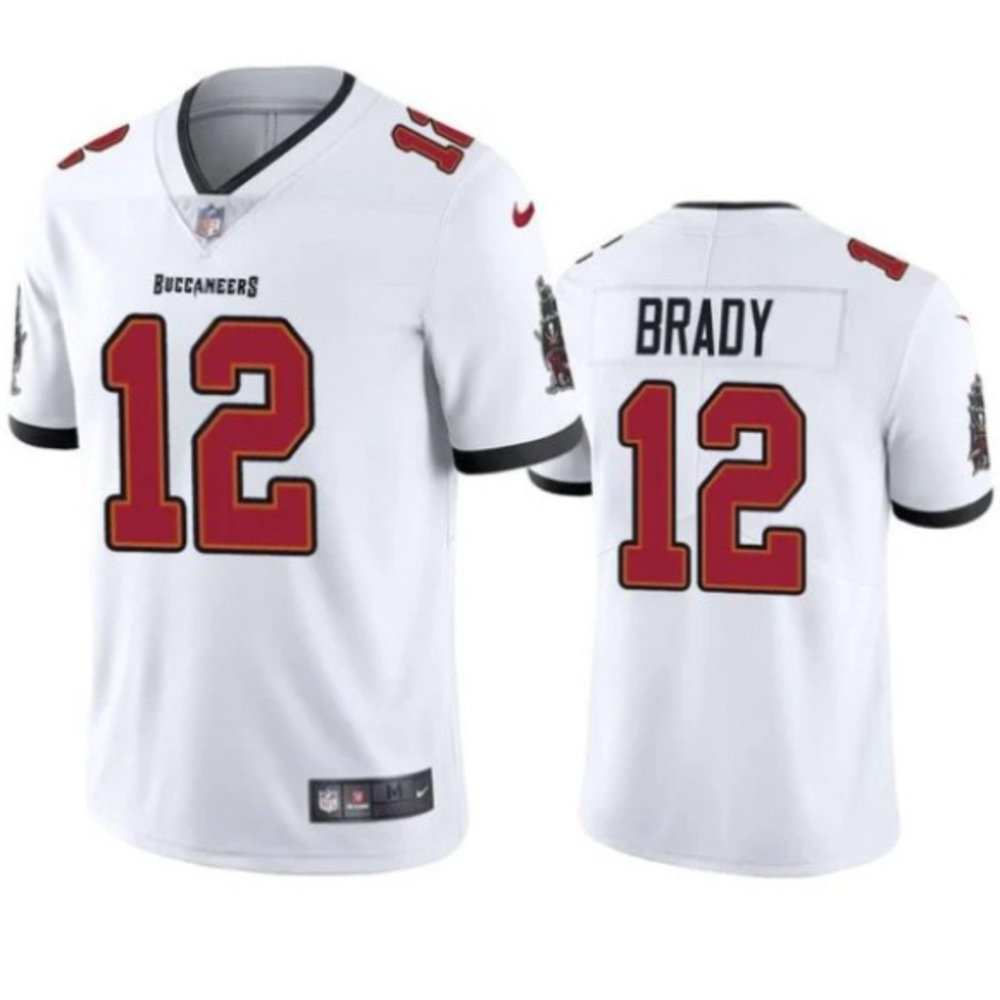 Nike Men's Embroidered White Buccaneers Jersey